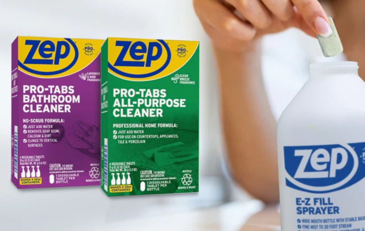 Zep’s New Concentrated Cleaning Tablets Reduce Disposable Bottle Use
